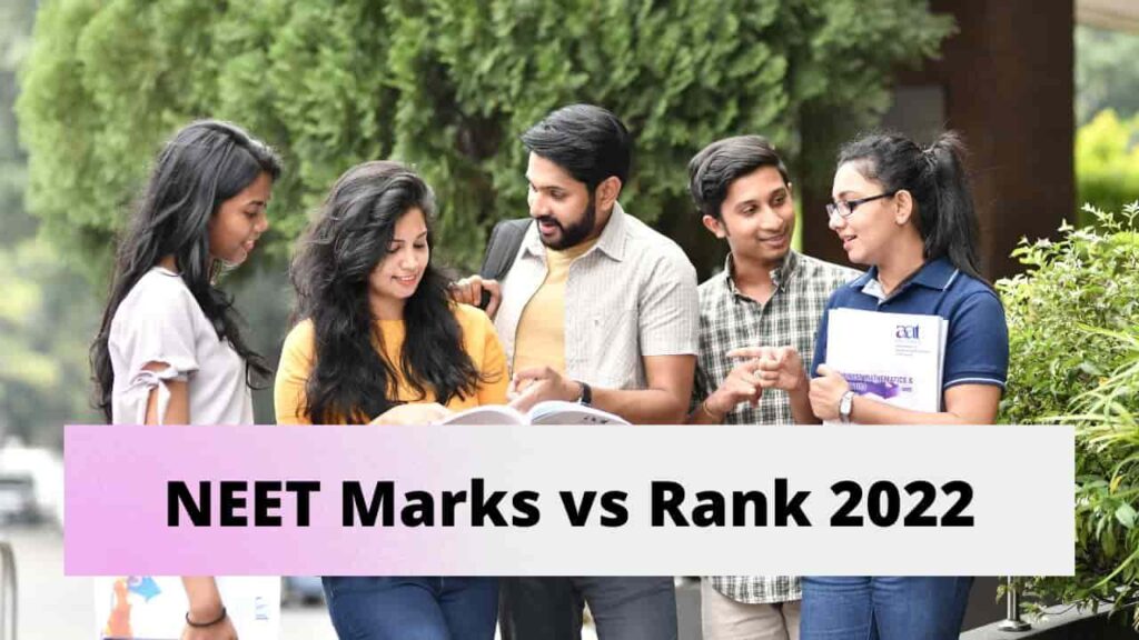 NEET Marks Vs Rank 2022 - CBSE Digital Edu